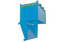 Bauer - Benne à fond ouvrant FB 1000 - 1000L - Acier Bleu - Charge 1250kg - 172kg