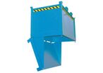 Bauer - Benne à fond ouvrant FB 1000 - 1000L - Acier Bleu - Charge 1250kg - 172kg