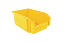 Novap - Bac à bec plastique 23L Jaune - Polypropylène résistant - Gerbable 4/1 - Idéal stockage