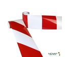 Film rétroréfléchissant Rouge/Blanc - Novap