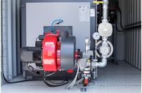 Chaufferie mobile gaz en location | C-500 : idéal pour production eau chaude 100°C