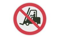 Signalisation au sol antidérapante Interdit aux chariots élévateurs