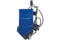 Chariot de lubrification pour fût de 200 litres - Pompe pneumatique 3,5:1 - Compteur digital