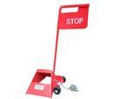 HABRIAL Manutention - Cale de roue avec panneau stop - Rouge - 400x560x800mm - 13kg - Calage et levage