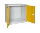 Kind - Armoire de stockage pour produits inflammables - 100L, 41L rétention, Acier Gris/Jaune, 1020x1005x545mm