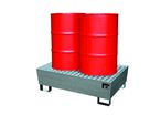Bac de rétention Acier pour 2 fûts