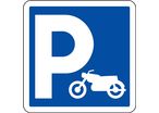 Panneau de signalisation parking pour motos