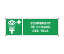Panneau de secours horizontal équipement rincage des yeux