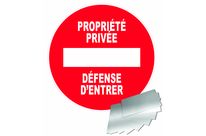 Panneau Propriété privée défense d'entrer - Alu Ø300mm - 4010960
