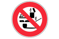 Panneau Interdiction formelle de fumer - Rigide Ø80mm - 4021003