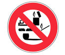 Panneau Interdiction formelle de fumer - Rigide Ø80mm - 4021003