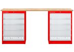Établi modulaire Rubberwood avec 2 armoires à tiroirs 5T 2000 mm MW Tools MODL55R