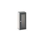 Armoire à portes transparentes CUBIO - Hauteur 1200 mm