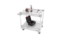 Chariot étagère 2 niveaux fermé sur 2 côtés I 49C-1