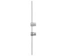 PINCE SIMPLE Satinée 9 x 15 mm, pour CABLES et PLEXI