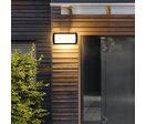 Applique Murale LED 20W Noire Rectangulaire IP65 - Blanc Neutre 4000K - 5500K