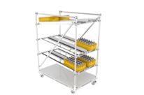 Stockage dynamique FIFO | Flowrack mobile 3 niveaux N° 43A-3