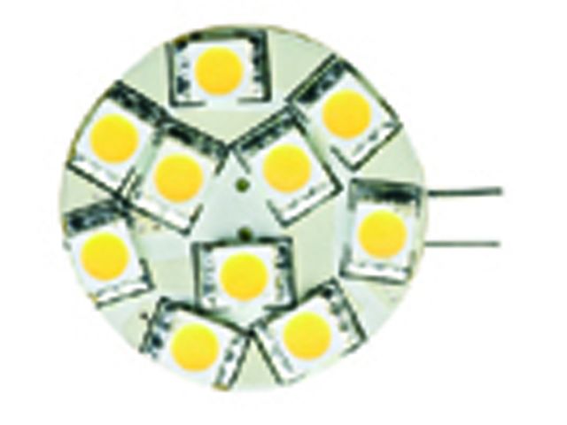 Lampadaire 9x10W G4+Variateur 230/12v IP20 CL2 acier brossé verre blanc