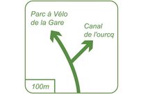 Panneau piste cyclable Dv42a