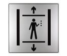 Plaquette Ascenseur - Iso 7001 200x200mm - 4380193