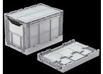 Bac pliable gerbable 600 x 400 x 400 mm - Collapsible - Norme Europe - Clever Retail Box (CRB)