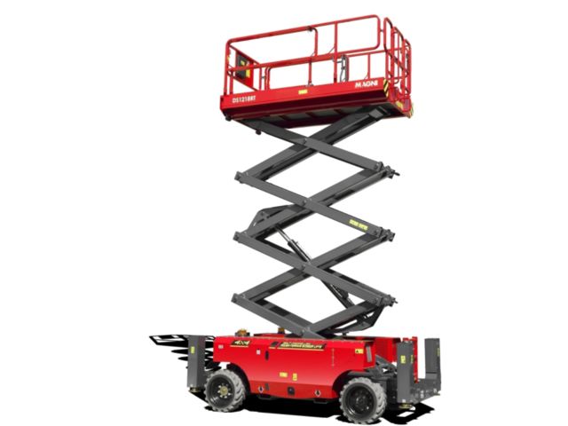 Nacelle ciseaux électrique tout terrain  Magni DS 1218 RT ( hauteur 12 mètres capacité 454 KG )