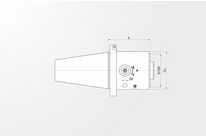 Adaptateur SK50 pour cône HSK avec serrage | M-R1034