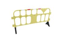 Manutan Expert - Barrière de protection plastique jaune - 2000mm x 990mm - Intérieur/Extérieur - Polyéthylène haute densité - Garantie 10 ans