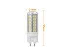 Ampoule LED G12 30mm 10W 220V 360° - Blanc Chaud 2300K - 3500K