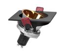 Support Spot GU10/MR16 Encastrable Carré Orientable Aluminium Noir et Or