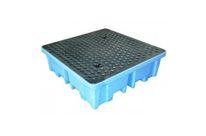 Bac de rétention PE - 230 L - 4 fûts