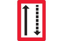 Panneau fluvial obligation à bâbord B3a