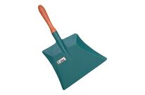 Forges De Magne - Pelle à poussières Métal Vert - Manche Bois - Largeur 22cm - Nettoyage Efficace