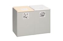 Poubelle Plastique Modulaire De Tri Deux Élé Ments 60l