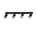 Plafonnier 4 Spots Orientables pour Ampoule GU10 - Blanc