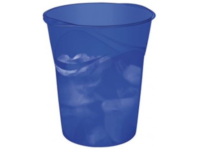 Corbeille à papier happy Cep Bleu 15 L