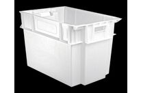 Caisse plastique empilable alimentaire Minerva 70 litres