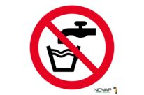 Panneau Eau non potable - Novap