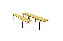 Banc empilable bois à lattes - Salle des fêtes &amp; Vestiaire de sport