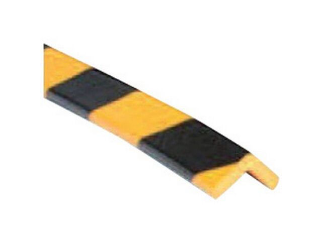 Ampere System - Profilé de sécurité flexible Type E - 5m Noir/Jaune - Polyuréthane - Protection durable