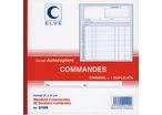 Cahier de COMMANDES Manifold ELVE 21 x 21 Duplicata 2109