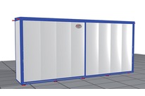 Conteneur de stockage avec un niveau et bac de rétention