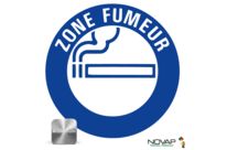 Panneau Zone fumeur - Alu Ø300mm - 4010274