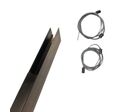 Kit Rail Magnétique en Saillie + Kit de Suspension (1 m)