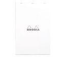 Bloc bureau RHODIA WHITE, 80 feuilles blanc 80g, A4+, 5x5