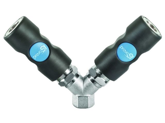 Distributeur fixe à 2 directions taraudé femelle