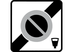 Panneau fin zone stationnement payant B50d