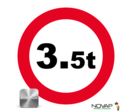 Panneau Interdit aux 3,5 T - Alu Ø450mm - 4011837