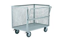 MDM - Caisse-palette métallique grillagée 800x1200x1075mm sur roulettes - Charge 1000kg - Métal Gris - Empilable