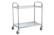 Chariot à plateaux Inox - 2 plateaux - Capacité 100 kg - Robuste et Durable